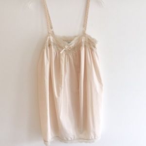Creamy soft Kimchi cotton tank nightie